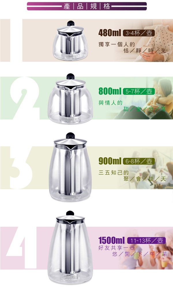 玻璃壺 花茶壺 直火