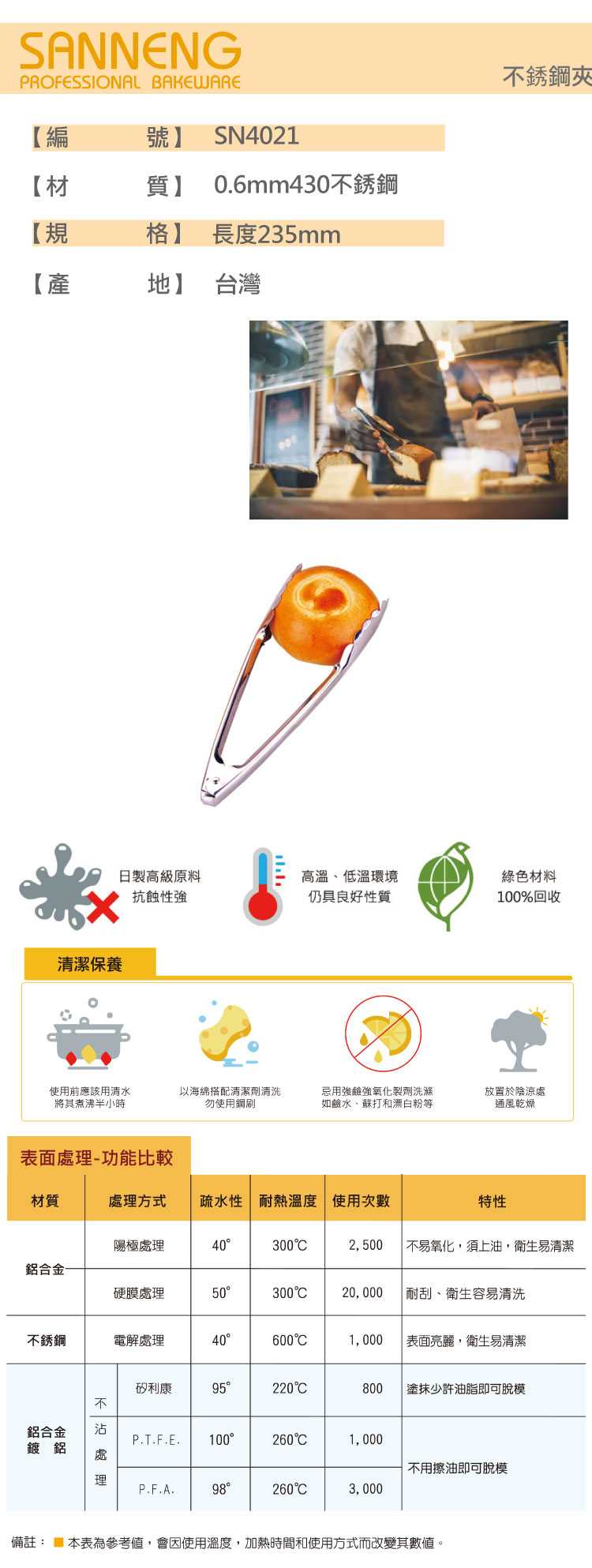 白鐵夾 食物夾 梅花夾 