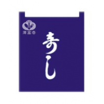 布簾  日文  籃底白字 BW-1029