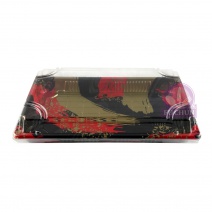SM1-1111-01紅金 (蓋+底400入/箱)25.7x15.5xH4.5cm