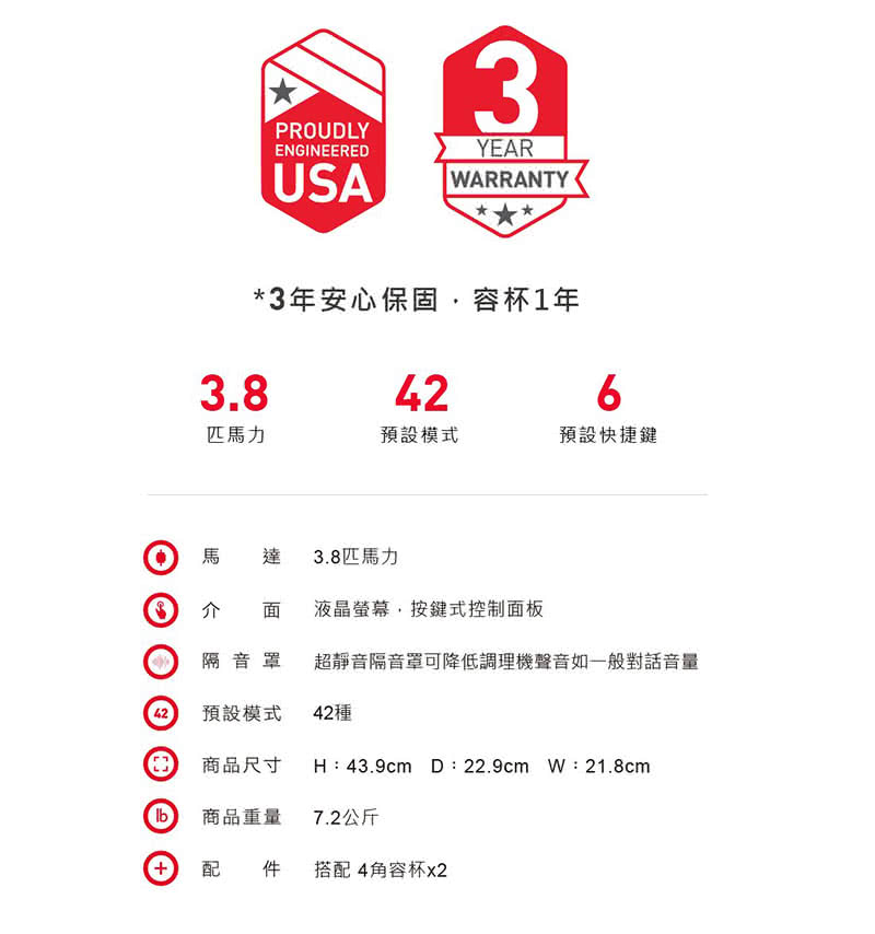 BLENTEC 調理機 高效能食物調理機 885 美國製造