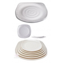 波紋正方盤 PN4111 銀彩 27*3.3cm