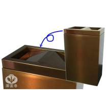 不銹鋼擦手紙桶  訂製品  銅色