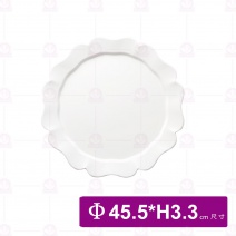 【台灣美耐】M48RFA比安卡花圓盤白 (接單生產)