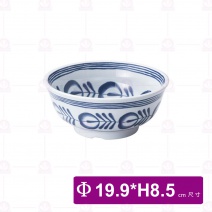【ShunTa順大】15721-08唐草  高腳古碗   (3入/盒)