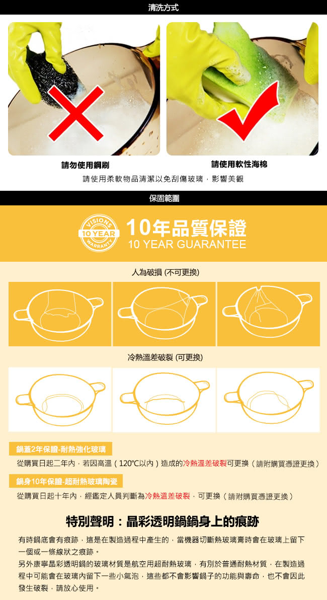 康寧鍋具 強化玻璃 耐高溫差