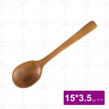 K3166 原木中餐匙15x3.5cm