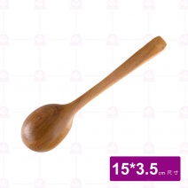 K3166 原木中餐匙15x3.5cm