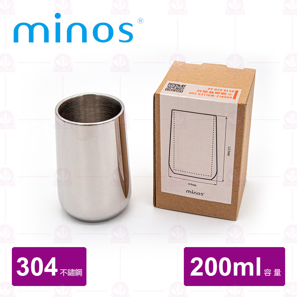 【MINOS】 雙層水杯-200ml