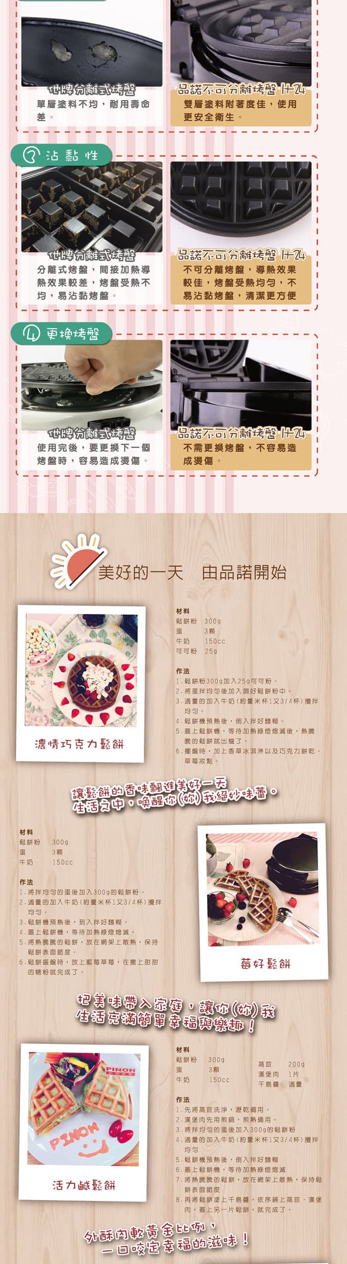 品諾 鬆餅機 H-24 H24