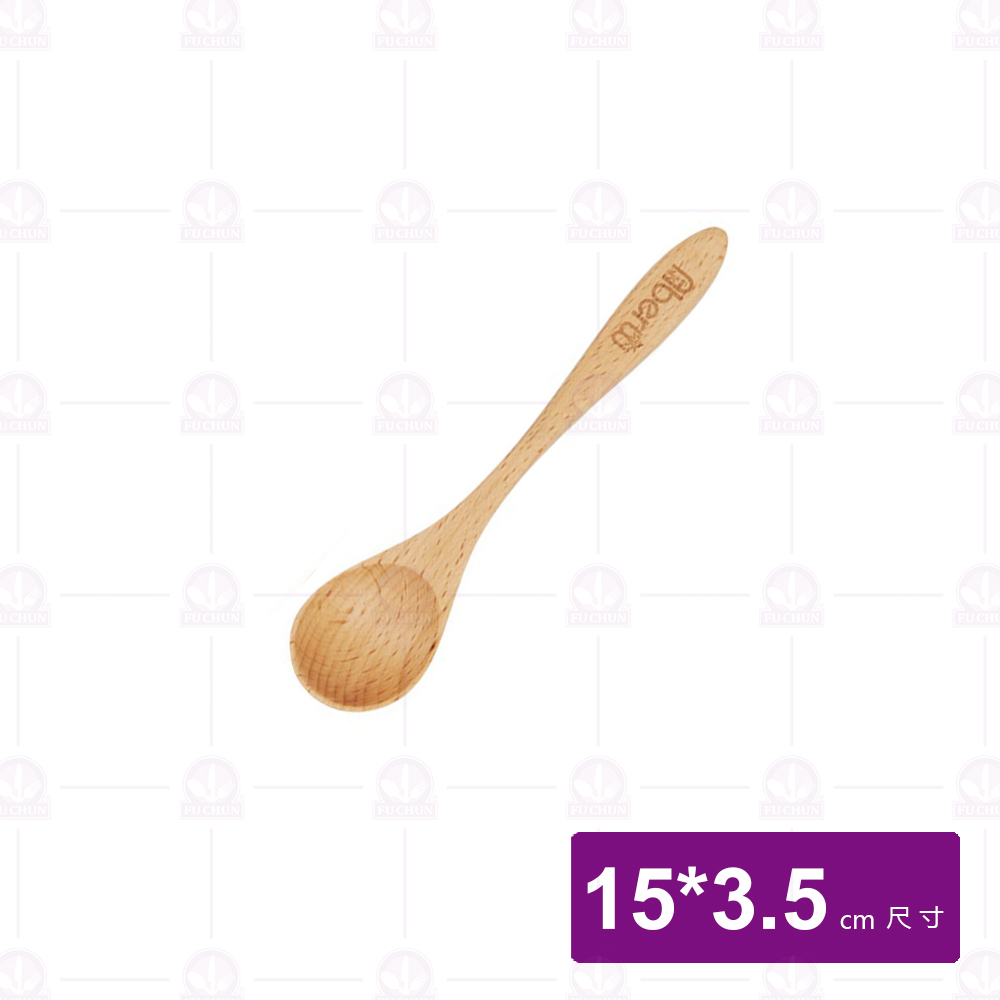 雅柏山毛櫸木彎柄小圓匙 K85-05
