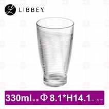 【Libbey】CL2829VCP32 波線紋冷飲杯 320cc 282900005