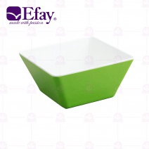 【Efay】 卡儂方形碗象牙白/綠色 7吋