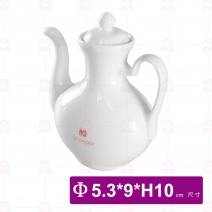 【大同磁器】調味壺(醋) 白 Φ5.3x9xH10cm