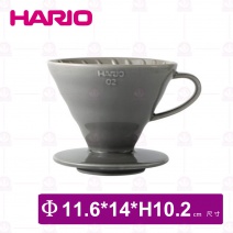 【日本HARIO】V60陶瓷濾杯-石磨灰(1~4杯用)