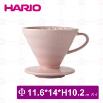 【日本HARIO】V60櫻花粉02彩虹磁石濾杯(1~4杯用)