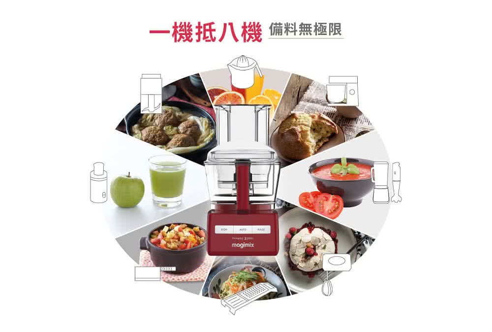 法國Magimix  CS3200XL 萬用食物處理機(白) 一機多用