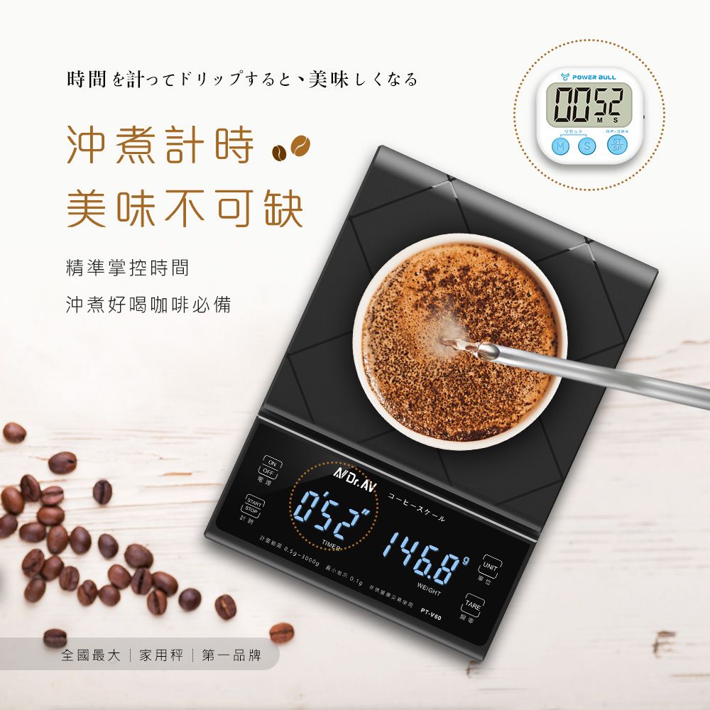 Dr.Av 聖岡科技 咖啡秤 電子秤 防水秤