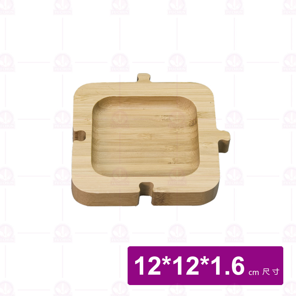 【菊川本味】拼圖式竹碟-正方 12x12x1.6cm/M100-12