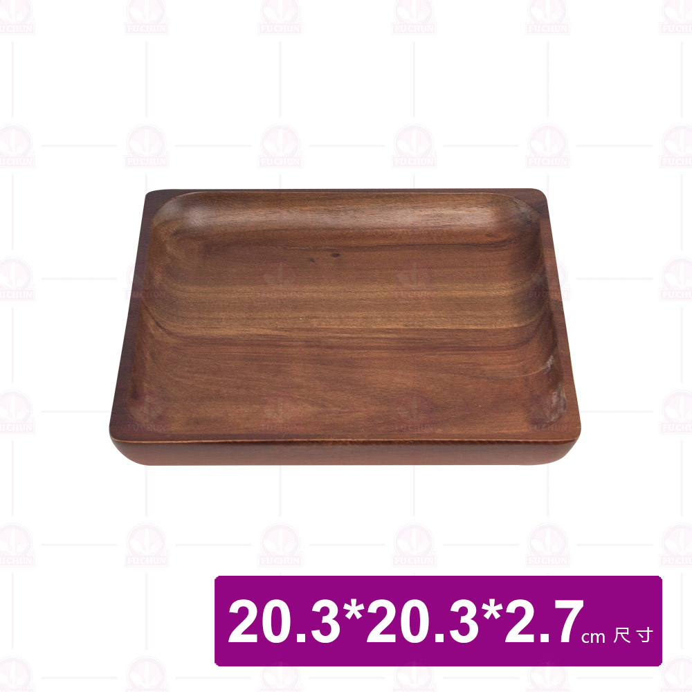 【菊川本味】相思木盤-正方 20.3x20.3xH2.7cm/M804-20