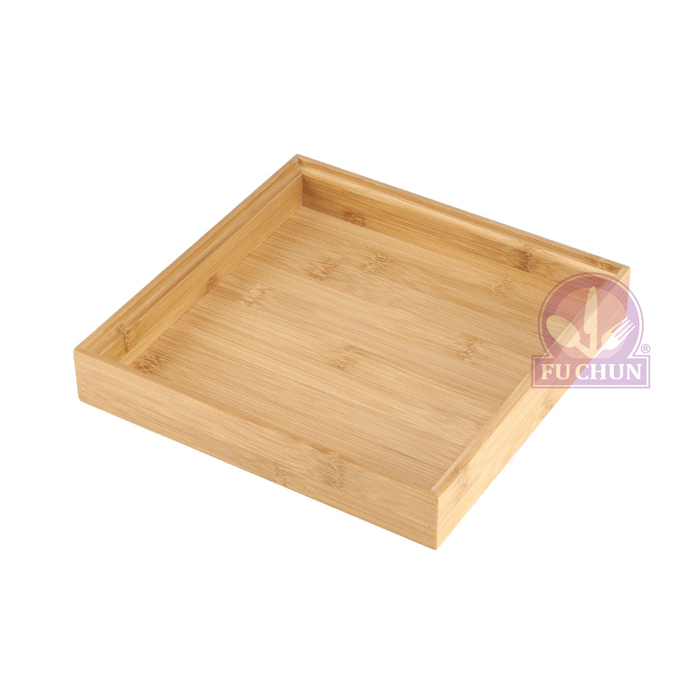 【菊川本味】卡榫可疊式竹盤-方型 22x22xH4cm