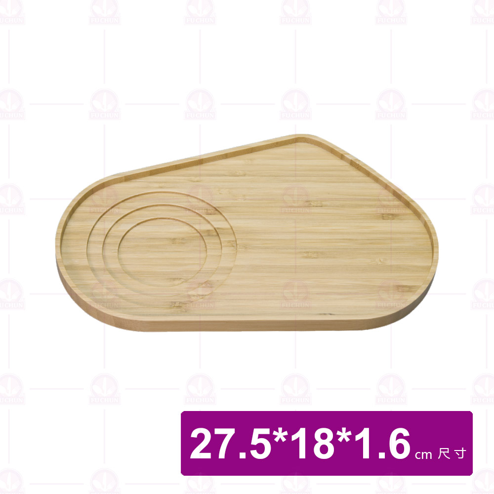 【菊川本味】三角圓弧餐盤 27.5x18x1.6cm/M68-27