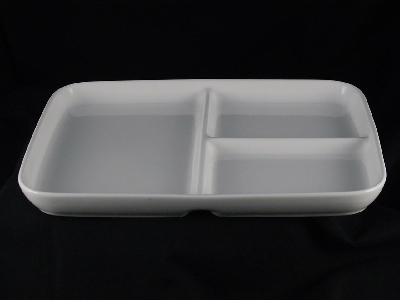 【大同磁器】P5693四方三格盤 (20入/束)