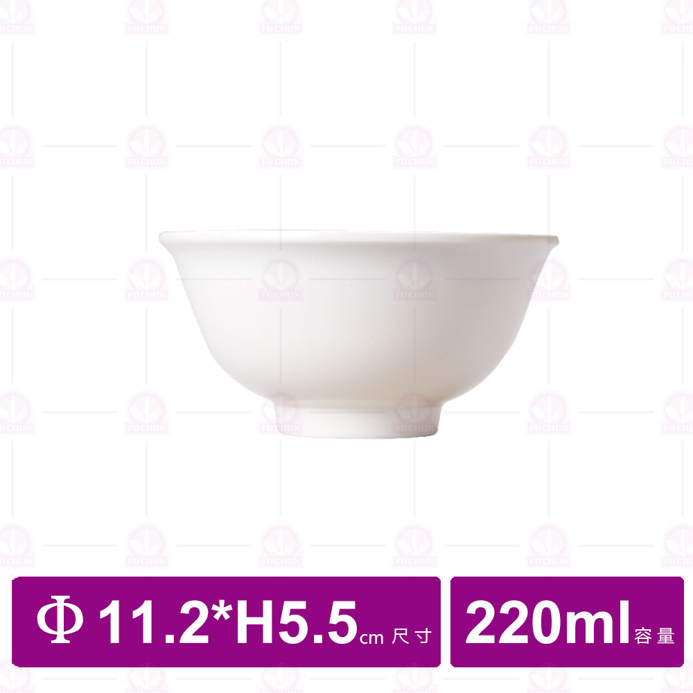 【台灣美耐】703京饌 反口碗11.2x5.5cm(30入/盒)