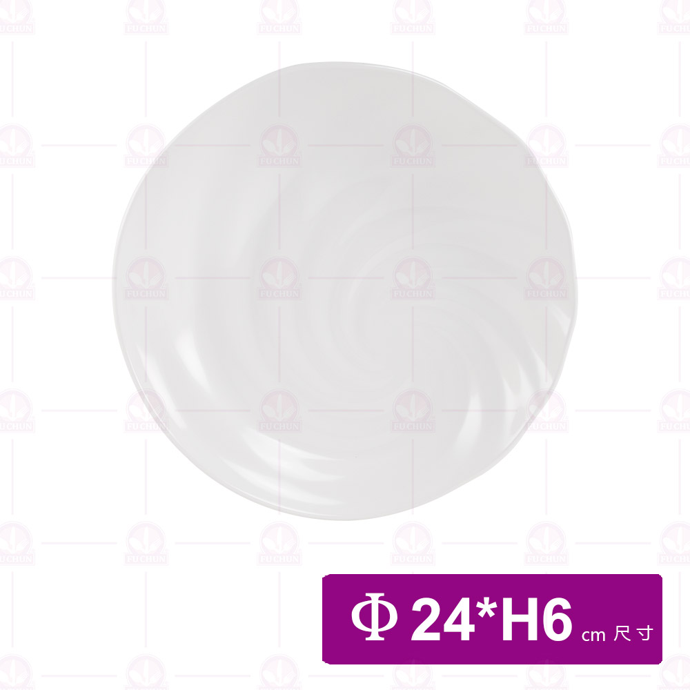 【LihTay】螺紋斜盤-白 Φ24xH6cm(6入/盒)