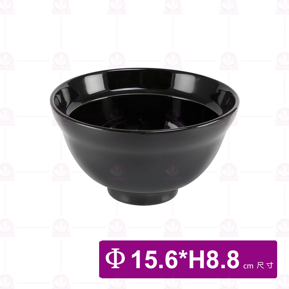 丼飯碗 黑色 Φ15.6x8.8x碗底6.2cm