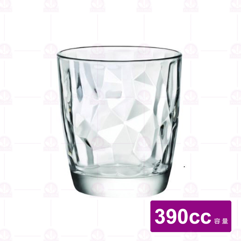 【Bormioli Rocco】鑽石大水杯-透明 390cc (6入/盒)