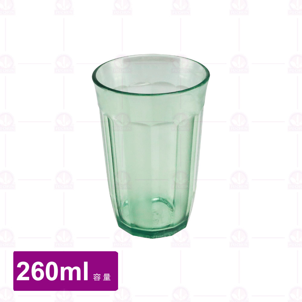 【鎰滿】YM0222 PC條紋水杯 260cc (12入/盒)