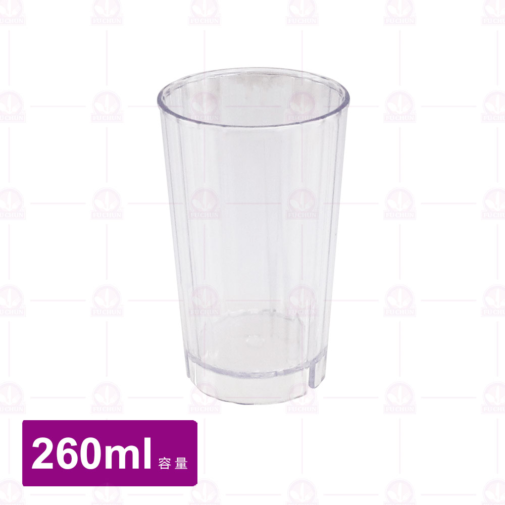 【鎰滿】YM1600 PC直水杯 260cc 透明(12入/盒)