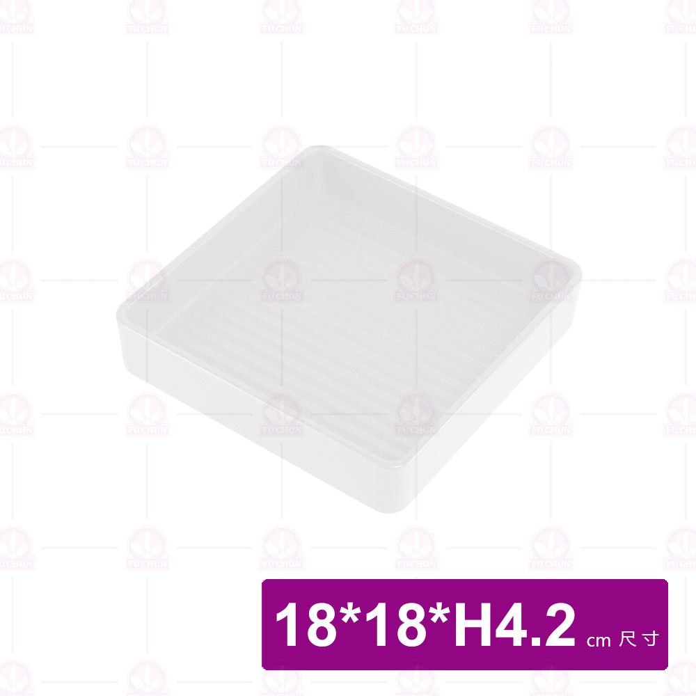 YM1721方型疊肉盤(ABS) 白色