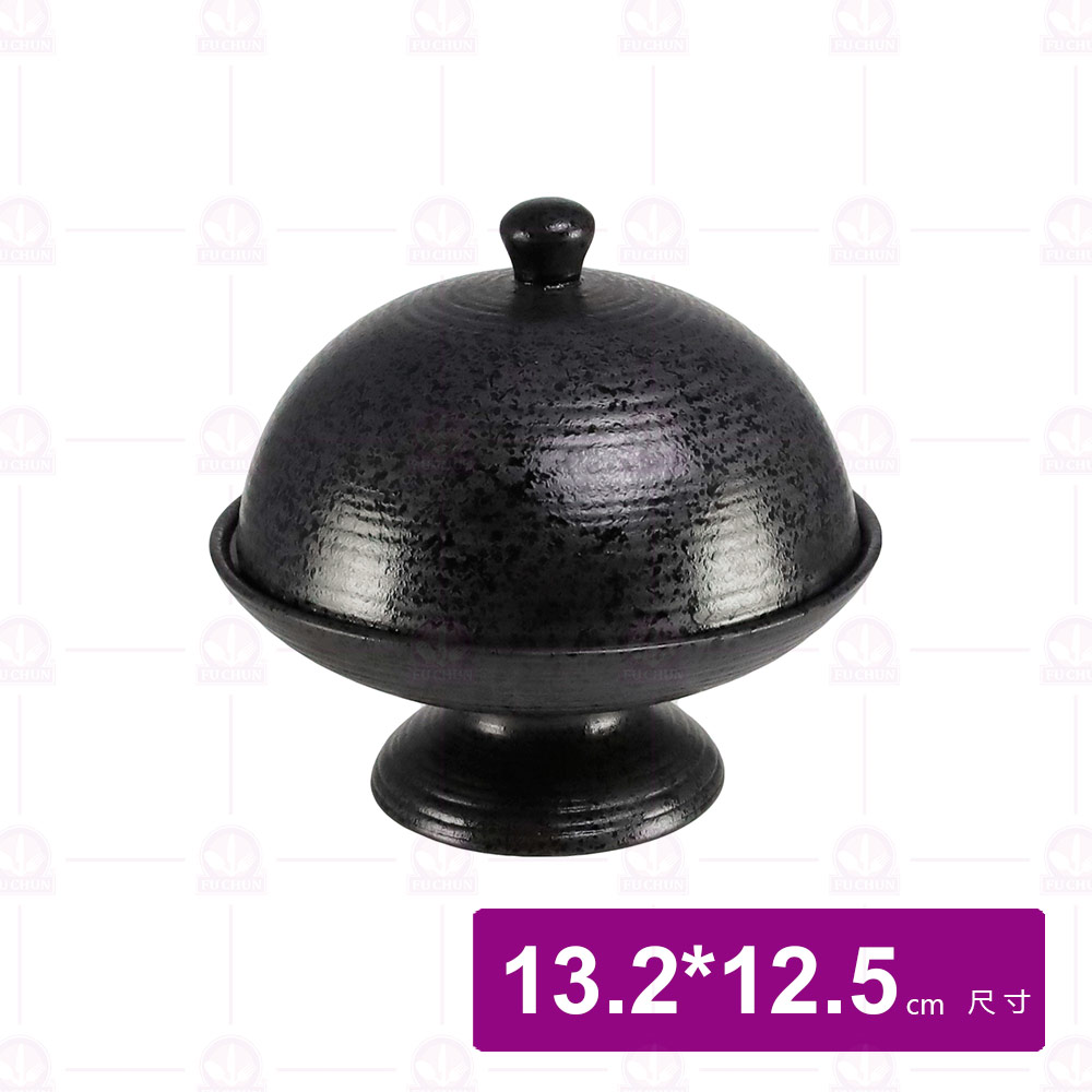 【宜瓷】黑天目煮物碗 13.2x12.5cm(6入/盒)