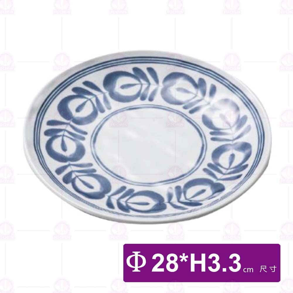 【Shunta金順代】13807-11唐草 11吋圓皿  (6入/盒)