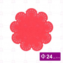 花邊紙(紅) 8台吋 9朵花 (200張/包)