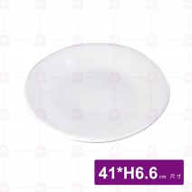 【LihTay】090深水盤-乳白 41cm