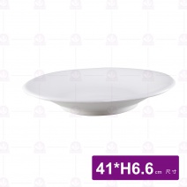 【LihTay】090深水盤-乳白 41cm