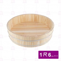 台灣製福杉白鐵邊條壽司飯桶1尺6 48xH15cm/內高13cm