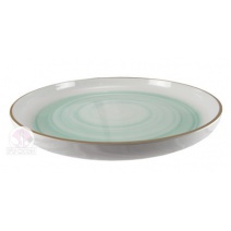 綠螺紋水皿 46*5.8cm