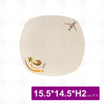 【LihTay】四方菜盤 038 一番花(12入/盒)