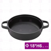 CA-023壽喜餃子兼用鍋附蓋(IH) 18x6cm