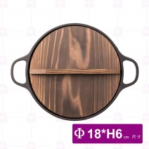CA-023壽喜餃子兼用鍋附蓋(IH) 18x6cm
