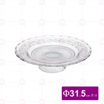【Ocean】高腳鑽石盤 水果盤 大 Φ31.5cm(2入/盒)