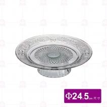 【Ocean】高腳鑽石盤 水果盤 中 (2入/盒)Φ24.5cm