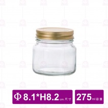 【日本ADERIA】玻璃寬瓶  275ml (3入/盒)