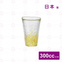 【日本津輕】黃點手作飲料杯 8.6xH12.5cm 300cc