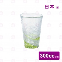 【日本ADERIA】手作綠水渦飲料杯 8.6xH12.5cm