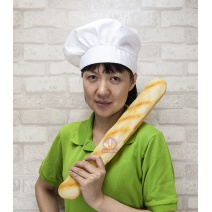 香菇帽 白 大人用